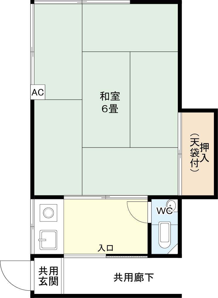 中島アパートの間取り