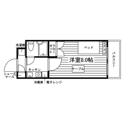 ヤングハイム谷塚の間取り