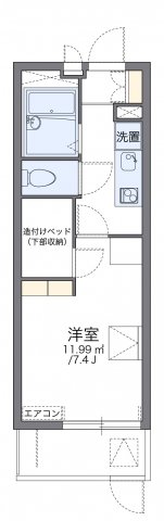 高松市紙町のマンションの間取り