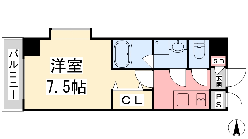 ドルーク道後今市の間取り