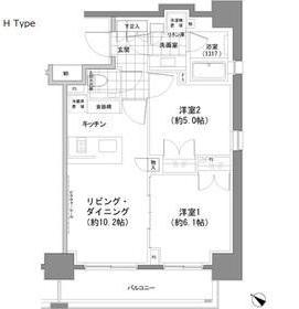 パークハビオ人形町の間取り