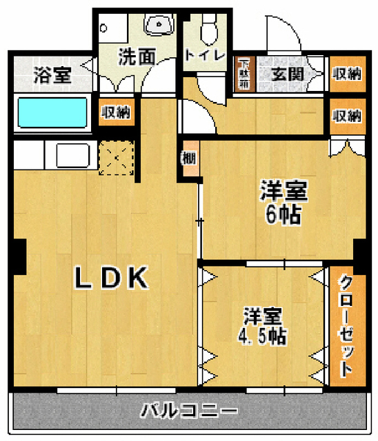 ダイヤ弐番館の間取り