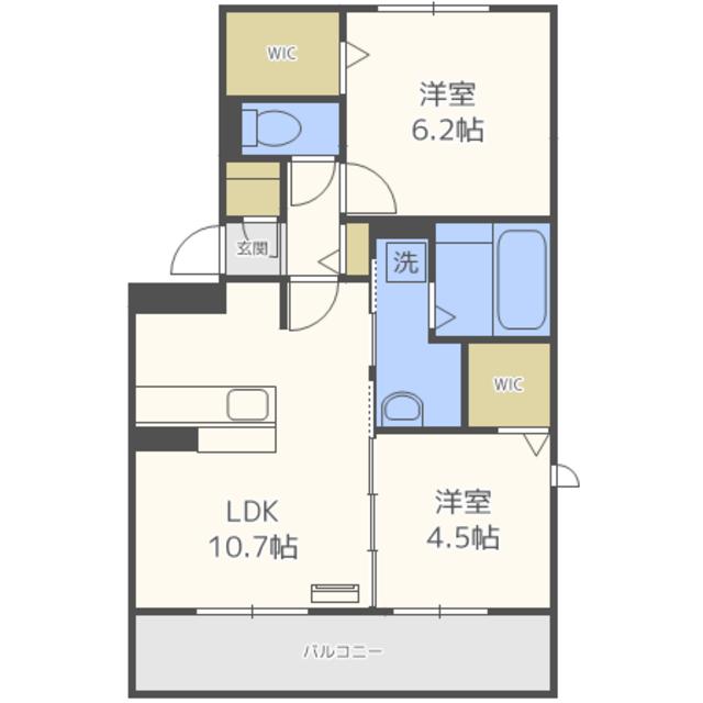 ソフィア新宮ＩＩ　　Ｂ棟の間取り