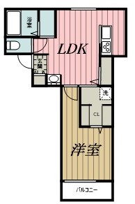 千葉市中央区矢作町のアパートの間取り