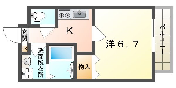 アイリス寝屋川の間取り