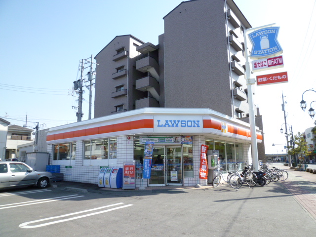 コンビニ　ローソン 袋井駅前通店（コンビニ）まで629m