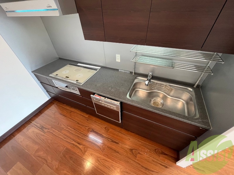 キッチン　清潔感がありお洒落なキッチンになっていました！