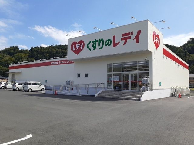 ドラックストア　くすりのレデイ西大洲店様（ドラッグストア）まで550m