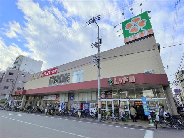 スーパー　ライフ大国町店（スーパー）まで515m