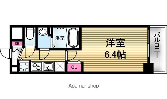 プレサンス心斎橋ブライトの間取り写真