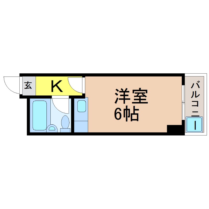 地下鉄名城線 熱田神宮西駅 徒歩1分 5階建 築41年の間取り写真