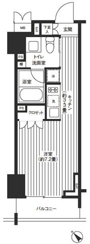 レジディア渋谷の間取り写真