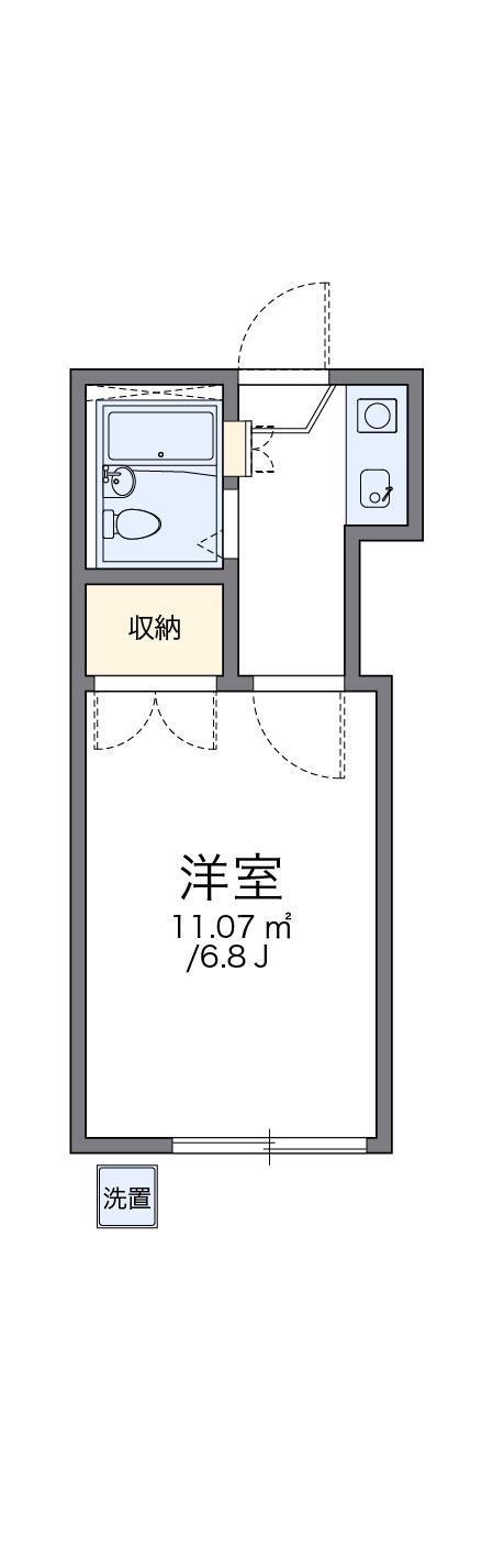 ＪＲ播但線 京口駅 徒歩11分 2階建 築38年の間取り写真