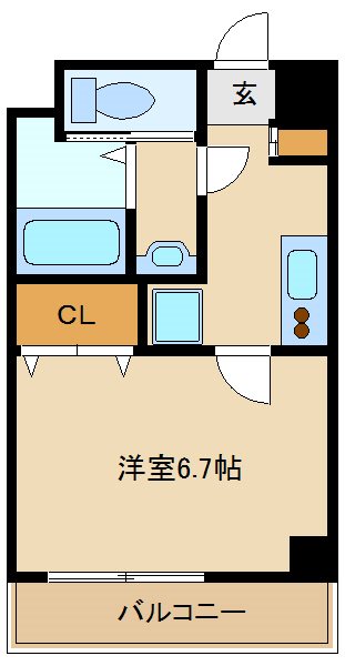 阪神本線 出屋敷駅 徒歩8分 9階建 築12年の間取り写真