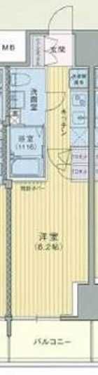 ミュプレ江坂の間取り写真