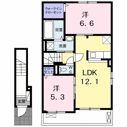 クラール 安宅Fの間取り写真