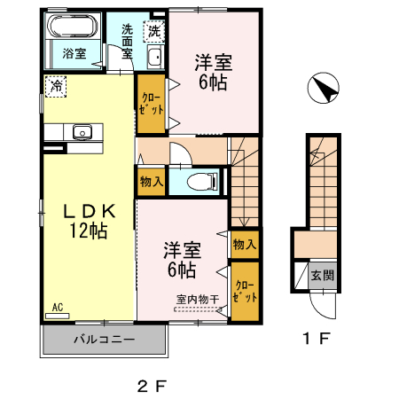 コンフォート東川口　B棟の間取り