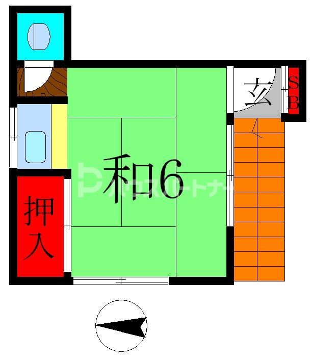 長田荘の間取り