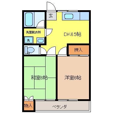 アレスト一区町IIの間取り