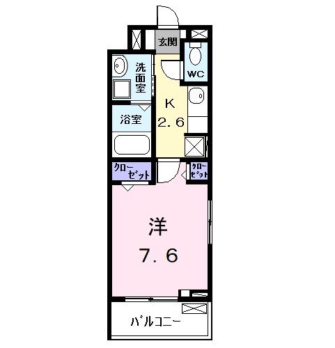 名古屋市中村区岩塚町のアパートの間取り