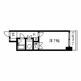 シングルハイツ相模大野の間取り