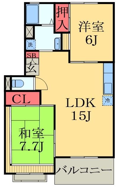 末広サンフレアＡ棟の間取り