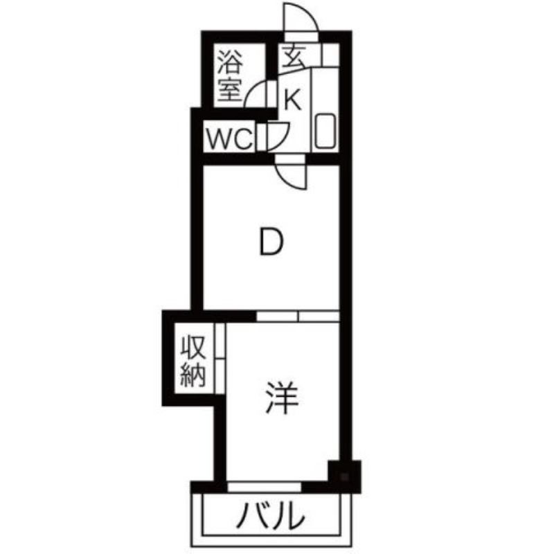 札幌市北区北二十九条西のマンションの間取り