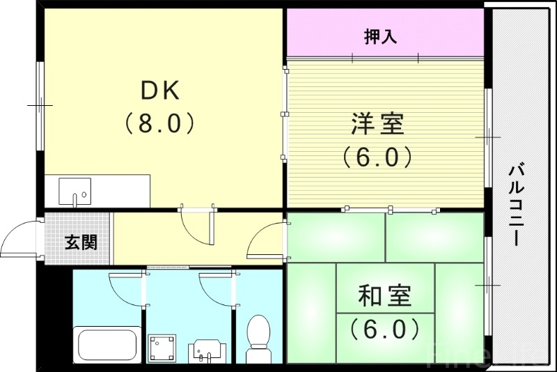 ハイツヨシダの間取り