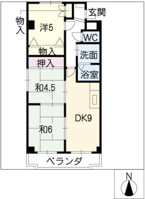 パレスプレサス１０ｔｈの間取り