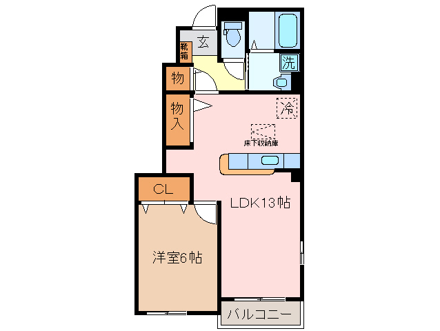 多気郡明和町大字佐田のアパートの間取り