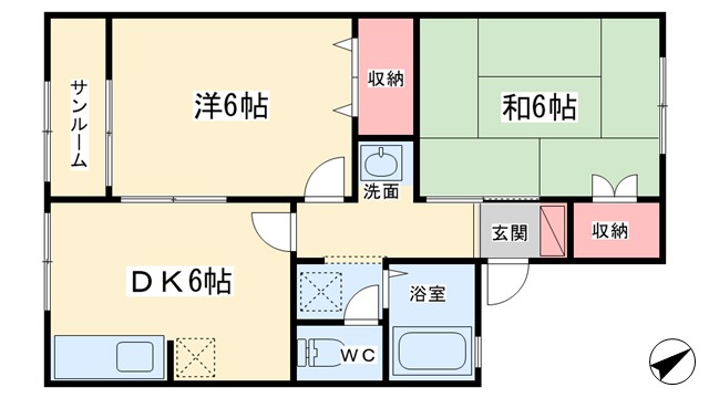 ジュピタル下田の間取り