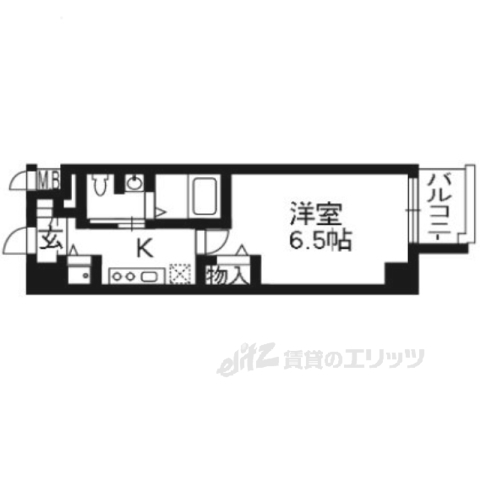 プレサンス京都鴨川彩華の間取り