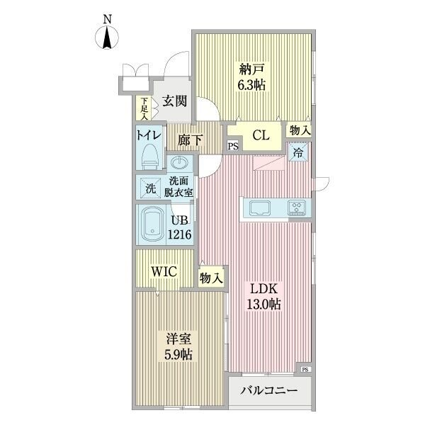 名古屋市緑区平手北のアパートの間取り