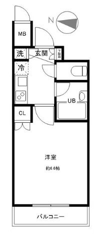 【中央区入船のマンションの間取り】