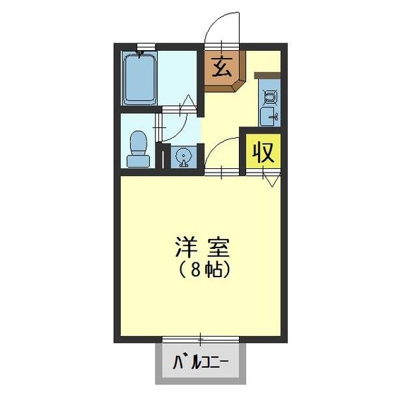 ハイツ八坂の間取り