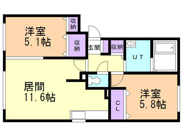 ユージュリイの間取り
