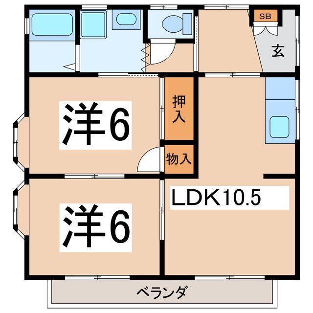 サンハイツAの間取り