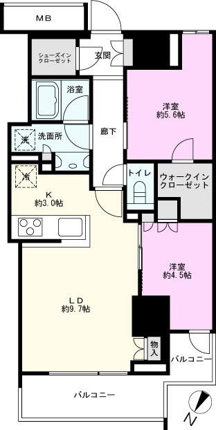 大宮スカイ＆スクエア　ザ・タワーの間取り