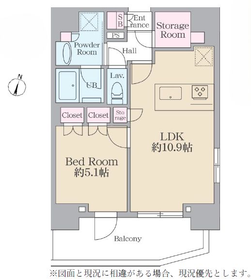 渋谷区千駄ヶ谷のマンションの間取り