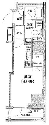 アイルイムーブル日本橋の間取り