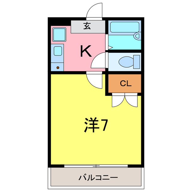 西岡崎フロイデの間取り