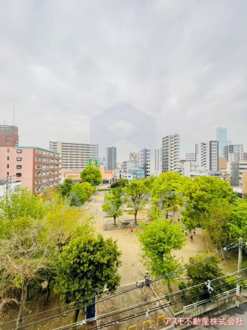 【大阪市天王寺区国分町のマンションの眺望】