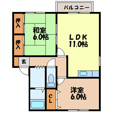 セジュールアサイの間取り