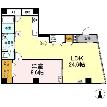 葛飾区東金町のマンションの間取り