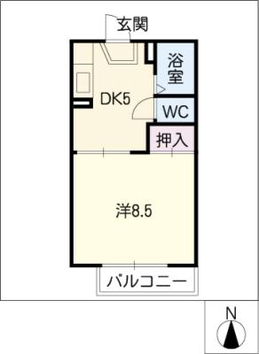 クラウン杉本　Ｄの間取り