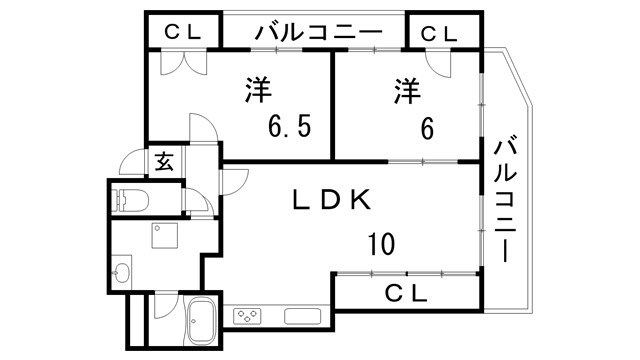 天神プラザの間取り