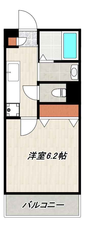 鹿児島市新栄町のマンションの間取り