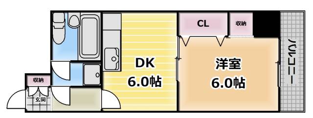 江東区東砂のマンションの間取り