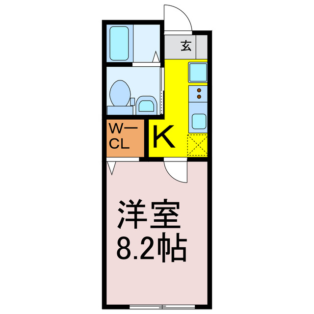 クルーズ駒羽根の間取り