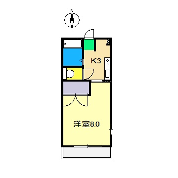 スカイハイツ(朝倉東町)の間取り